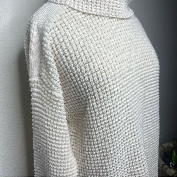 Jack By BB Dakota Loose Knit Cream Sweater Size Large - Picture 4 of 11